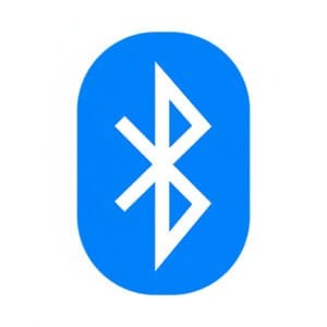 Bluetooth-Symbol zur drahtlosen Steuerung und Audiowiedergabe