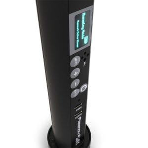 Bedienfeld des Chauvet DJ Freedom Flex Stick X4 LED Lichtstabs mit Display und Steuerungstasten